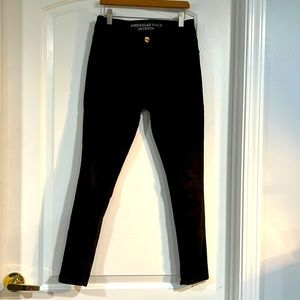 American Eagle Black Super Super Stretch Jegging 4 Short